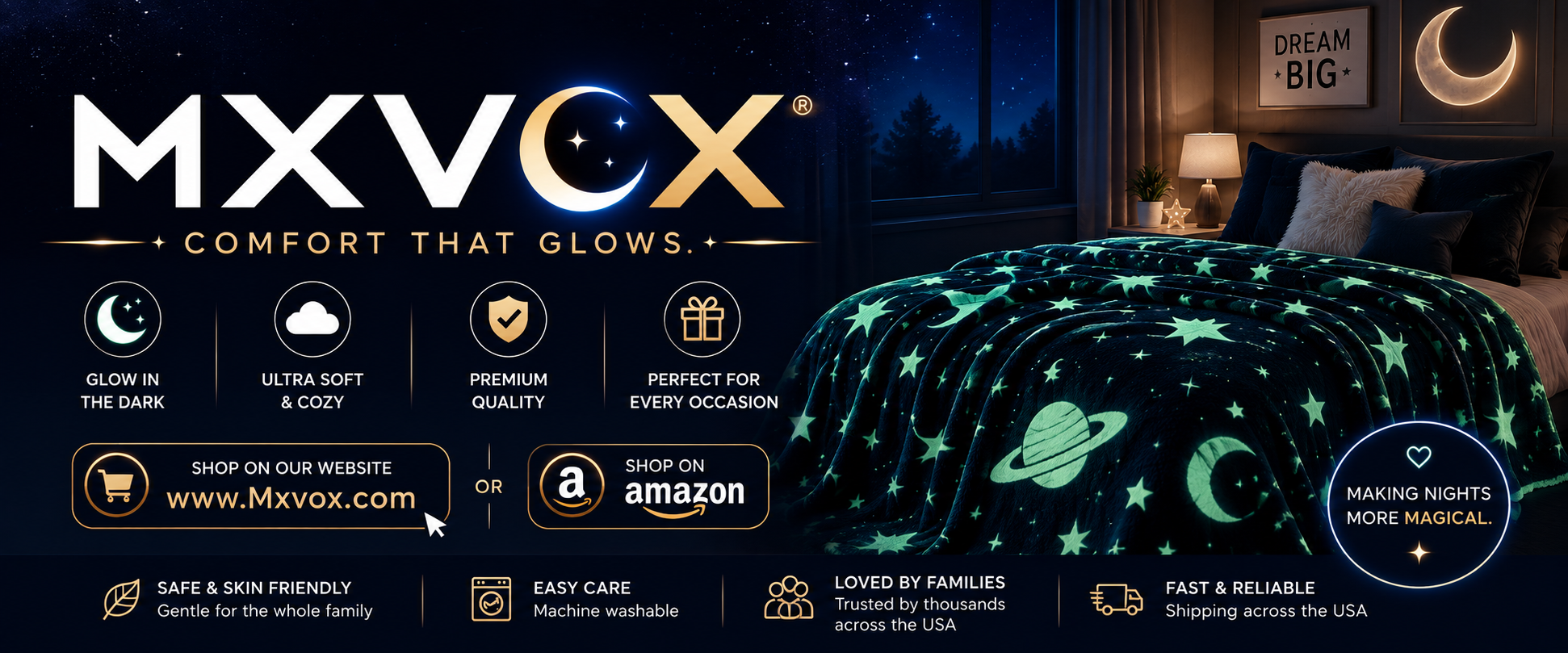 Glow in the Dark Blankets