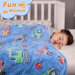 Glow In The Dark Truck Blanket For Boys