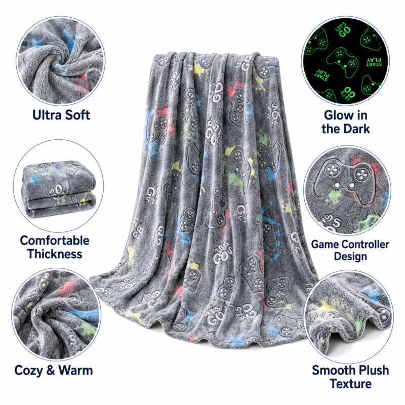 Glow in the Dark Gaming Blanket (2)