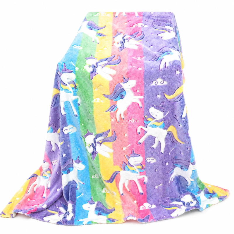 Glow in the Dark Unicorn Blanket