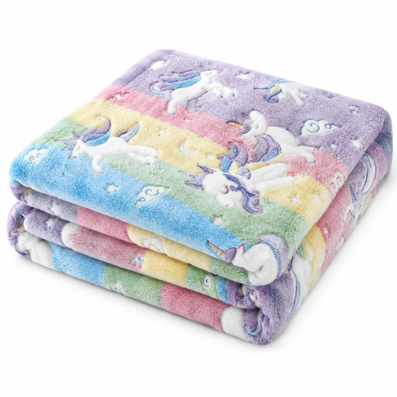 Glow in the Dark Unicorn Blanket
