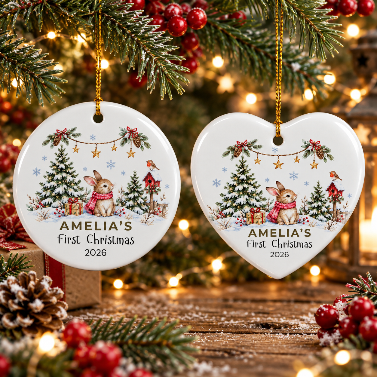 baby's first Christmas ornament