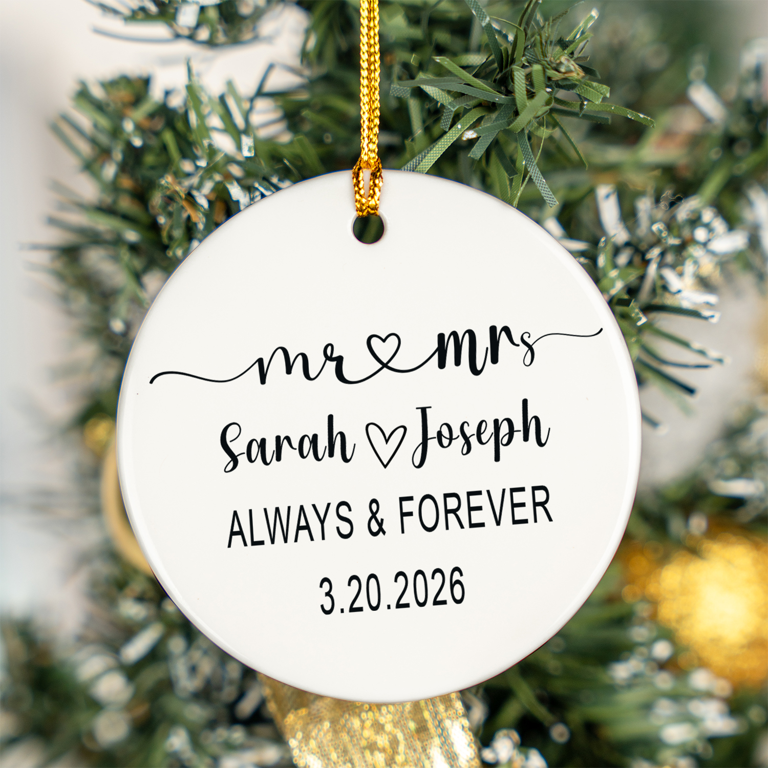 Couples Christmas Ornaments