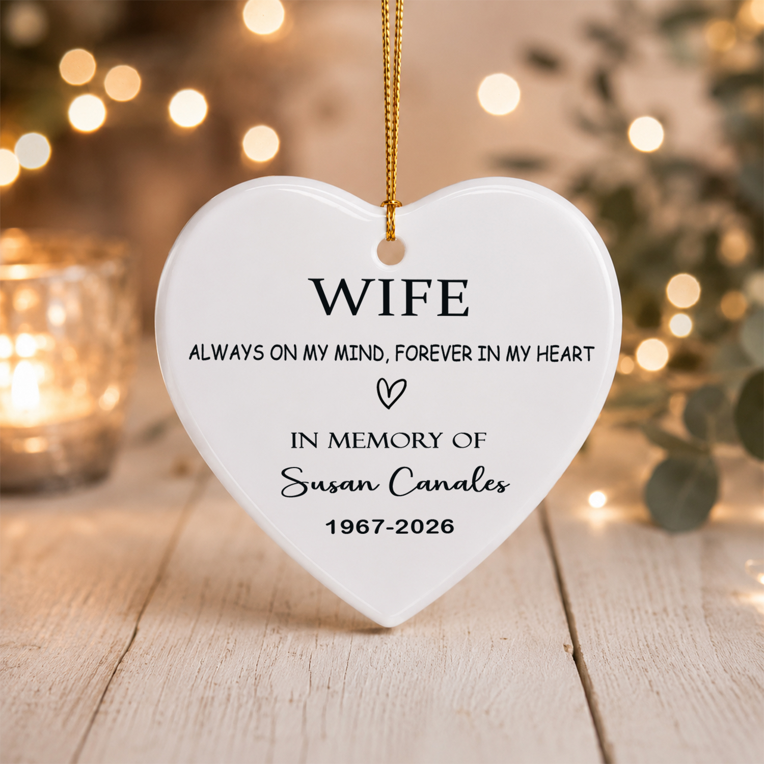 Custom Ornament For Wife