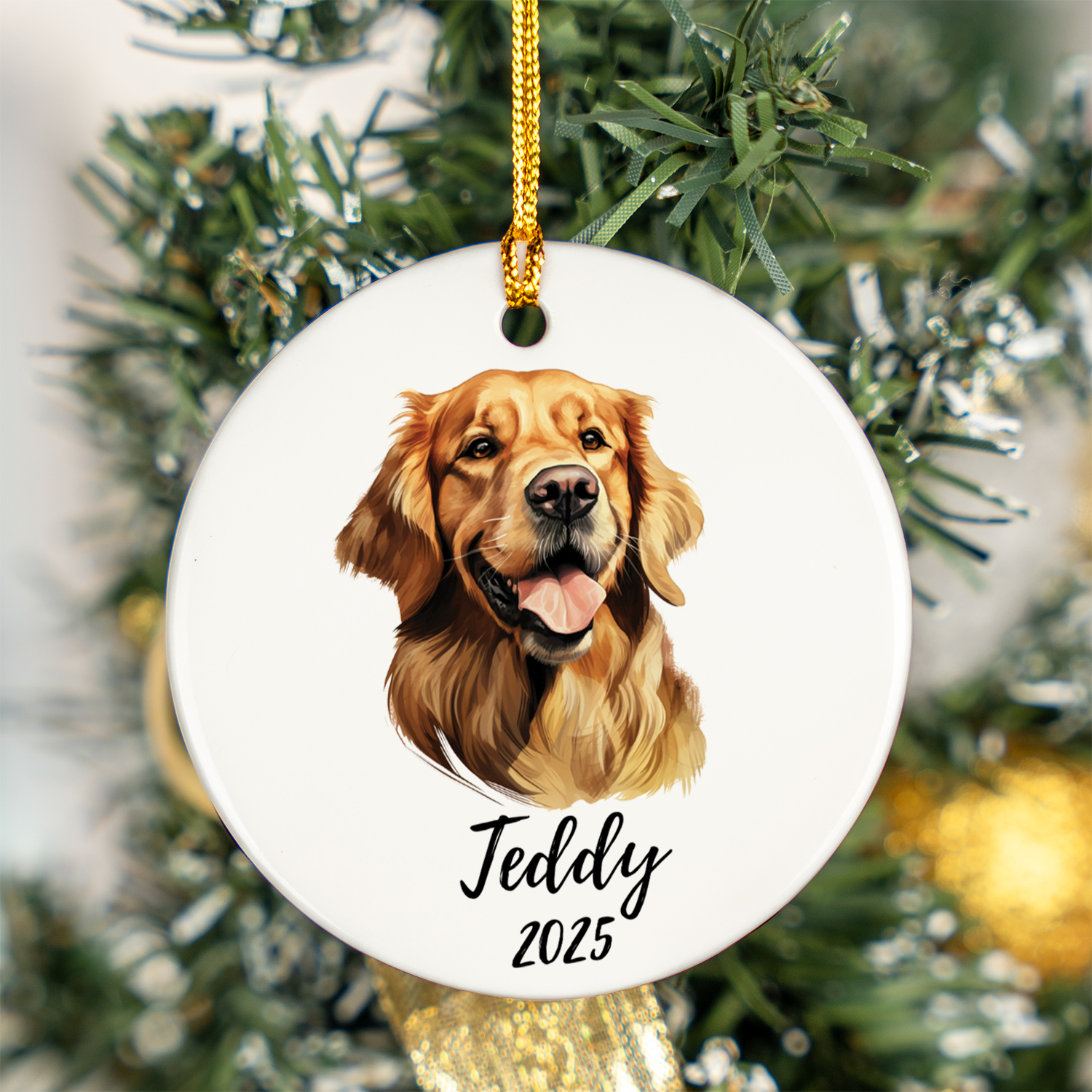 Golden Retriever Ornament