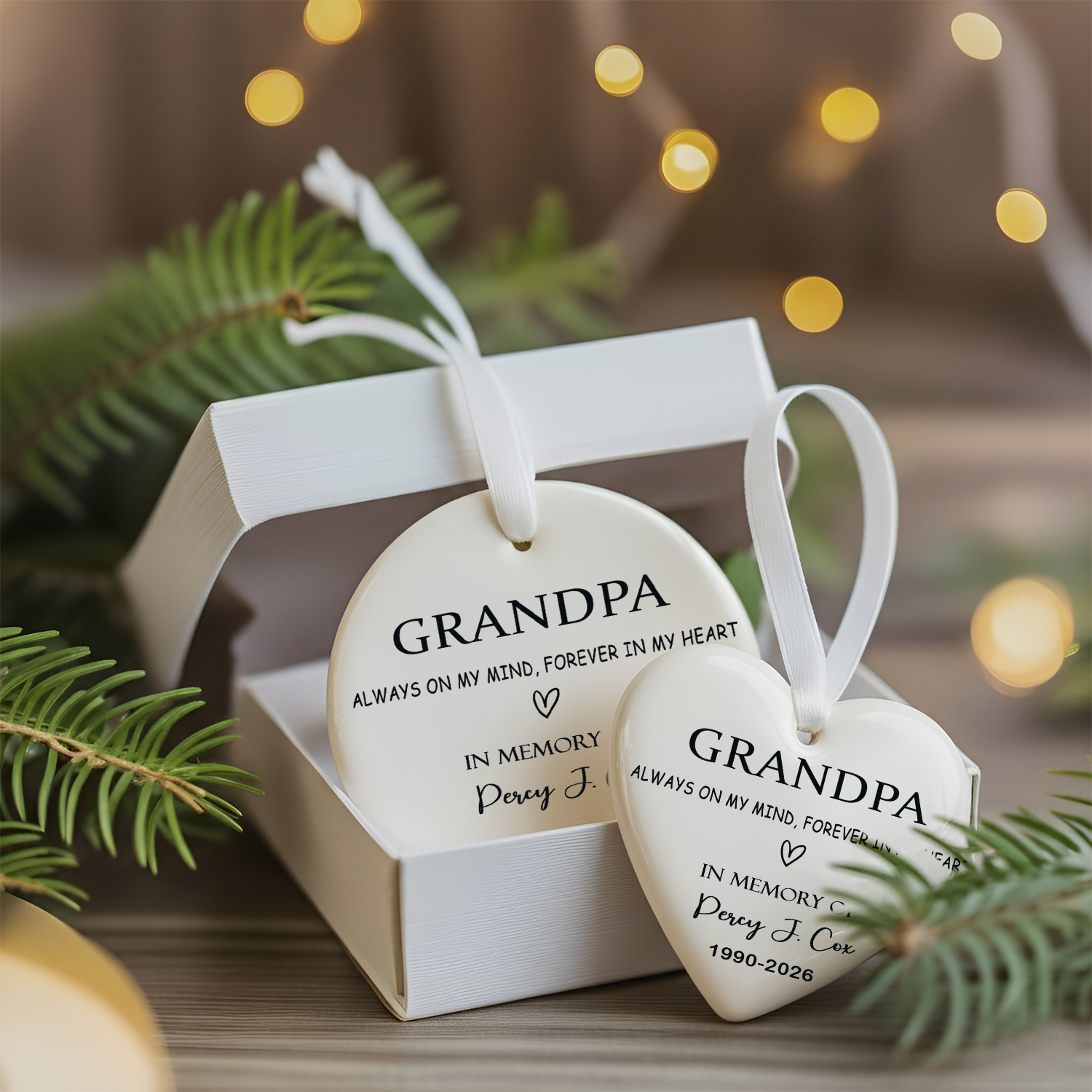 Grandpa Memorial Ornament | Grandfather Gifts - Image 3