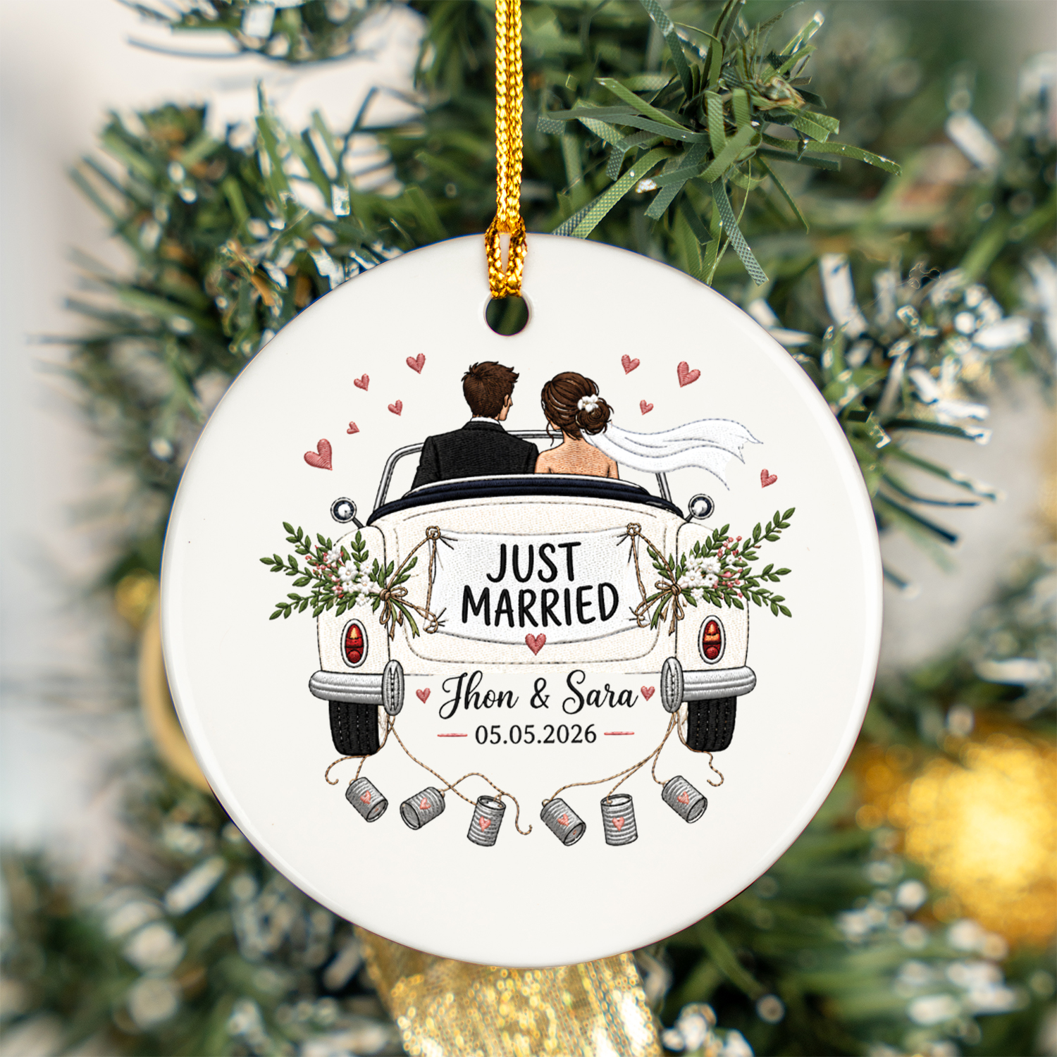 just married ornament