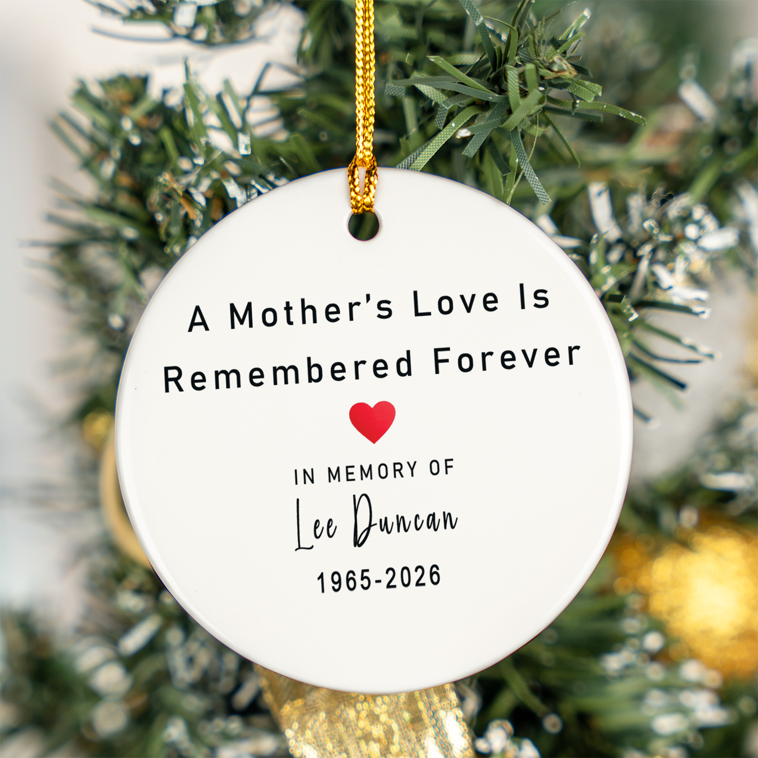 mom memorial ornament